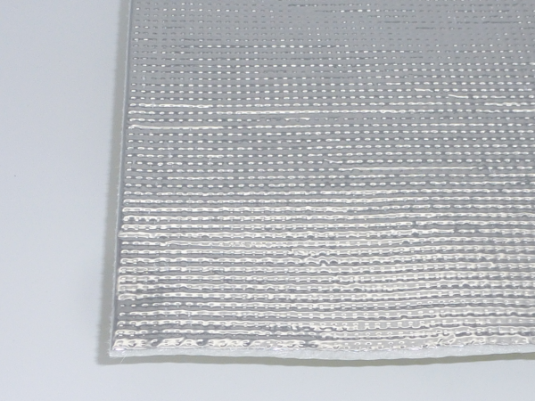 50x50cm Hitzeschutz Matte selbstklebend Aluminium Fiberglas 5mm bis ca.  1000 °C